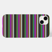 かわいいカラフルネオンストライプ Case-Mate iPhoneケース (裏面 (横))