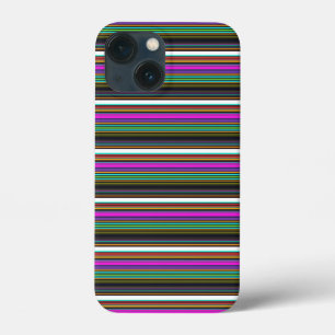 かわいいカラフルネオンストライプ iPhone 13 MINIケース