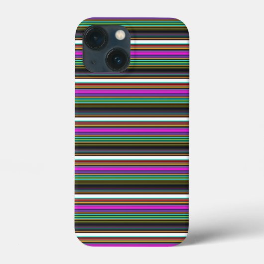 かわいいカラフルネオンストライプ Case-Mate iPhoneケース (裏面)