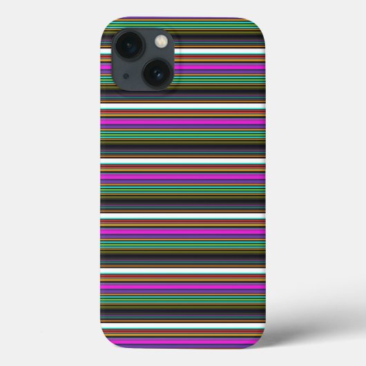 かわいいカラフルネオンストライプ Case-Mate iPhoneケース (裏面)