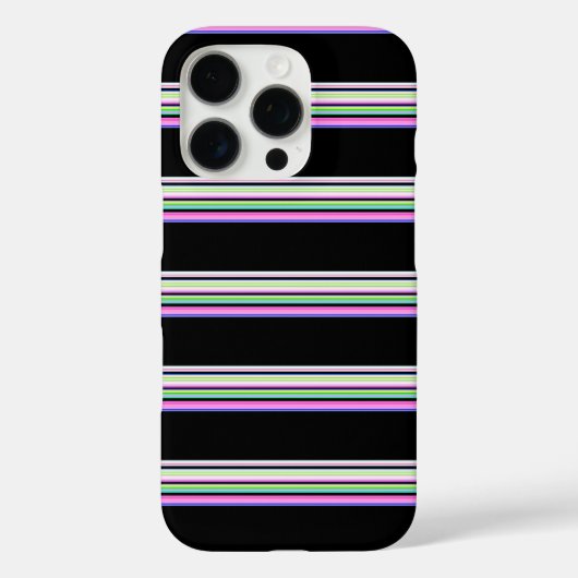 かわいいカラフルネオンストライプ Case-Mate iPhoneケース (裏面)