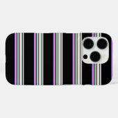 かわいいカラフルネオンストライプ Case-Mate iPhoneケース (裏面 (横))