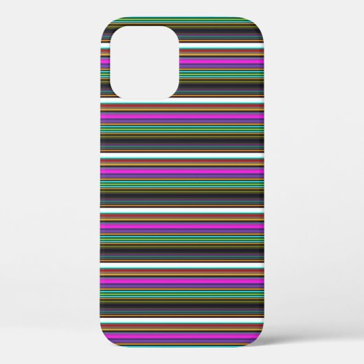 かわいいカラフルネオンストライプ Case-Mate iPhoneケース (裏面)