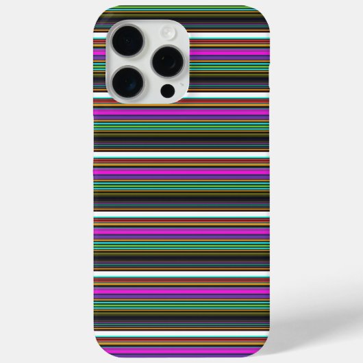 かわいいカラフルネオンストライプ Case-Mate iPhoneケース (裏面)