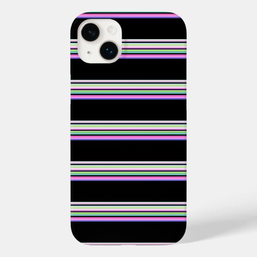 かわいいカラフルネオンストライプ Case-Mate iPhoneケース (裏面)