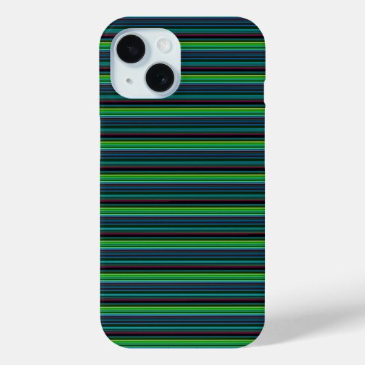 かわいいカラフルネオンストライプ Case-Mate iPhoneケース (裏面)