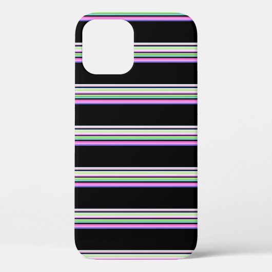 かわいいカラフルネオンストライプ Case-Mate iPhoneケース (裏面)