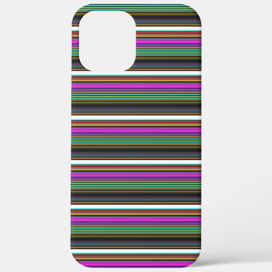 かわいいカラフルネオンストライプ Case-Mate iPhoneケース (裏面)