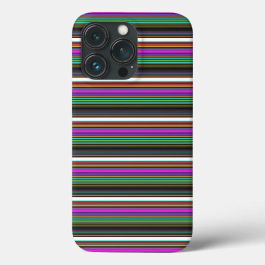 かわいいカラフルネオンストライプ Case-Mate iPhoneケース (裏面)