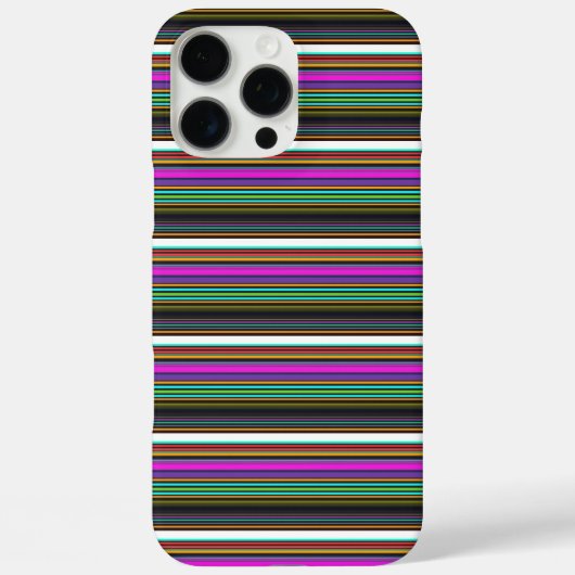 かわいいカラフルネオンストライプ Case-Mate iPhoneケース (裏面)