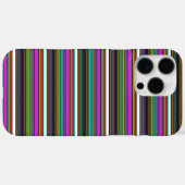 かわいいカラフルネオンストライプ Case-Mate iPhoneケース (裏面 (横))