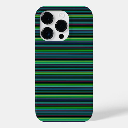 かわいいカラフルネオンストライプ Case-Mate iPhoneケース (裏面)