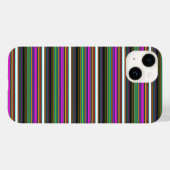 かわいいカラフルネオンストライプ Case-Mate iPhoneケース (裏面 (横))