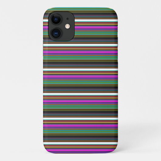 かわいいカラフルネオンストライプ Case-Mate iPhoneケース (裏面)