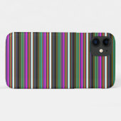 かわいいカラフルネオンストライプ Case-Mate iPhoneケース (裏面(横))