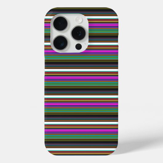 かわいいカラフルネオンストライプ Case-Mate iPhoneケース (裏面)