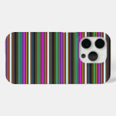 かわいいカラフルネオンストライプ Case-Mate iPhoneケース (裏面 (横))