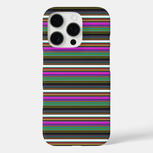 かわいいカラフルネオンストライプ Case-Mate iPhoneケース (裏面)