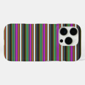 かわいいカラフルネオンストライプ Case-Mate iPhoneケース (裏面 (横))
