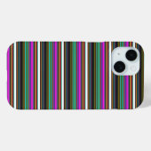 かわいいカラフルネオンストライプ Case-Mate iPhoneケース (裏面 (横))