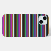 かわいいカラフルネオンストライプ Case-Mate iPhoneケース (裏面 (横))