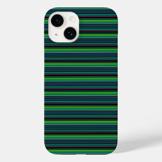かわいいカラフルネオンストライプ Case-Mate iPhoneケース (裏面)