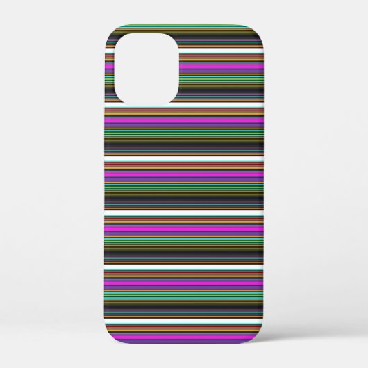 かわいいカラフルネオンストライプ Case-Mate iPhoneケース (裏面)