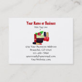 かわいいカラフルハイヒールカップケーキメイクアップネイルサロン 名刺 (裏面)