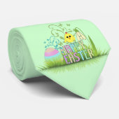 かわいいカラフルハッピーイースター卵、シック、スノードロップ ネクタイ (ロール)