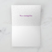 かわいいカラフルハッピーバースデー文字デザイン カード (内部)