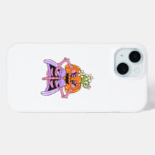 かわいいカラフルハロウィンの骨 Case-Mate iPhoneケース (裏面 (横))