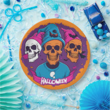 かわいいカラフルハロウィーンハロウィンスカル