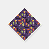 かわいいカラフルハローウィンパーティ スタンダードカクテルナプキン (角)