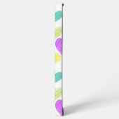 かわいいカラフルハートパステルバレンタインラブモノグラム SAMSUNG GALAXYケース (左側面)