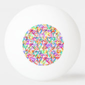 かわいいカラフルハートパターンケースメイトiPhone cas 卓球ボール (裏面)