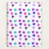 かわいいカラフルハート プランナー手帳 (正面)