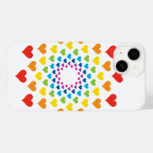 かわいいカラフルハート Case-Mate iPhoneケース (裏面 (横))