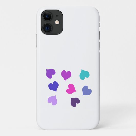 かわいいカラフルハート Case-Mate iPhoneケース (裏面)