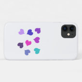 かわいいカラフルハート Case-Mate iPhoneケース (裏面(横))
