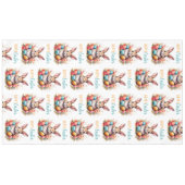 かわいいカラフルバニーエッグフラワーズハッピーイースター テーブルクロス (正面(横))