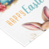 かわいいカラフルバニーエッグフラワーズハッピーイースター テーブルクロス (アングル)