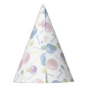 かわいいカラフルバブル子供の誕生日パーティー パーティーハット (裏面)