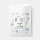 かわいいカラフルバブル子供の誕生日パーティー フェイバーバッグ (正面)