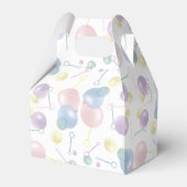 かわいいカラフルバブル子供の誕生日パーティー フェイバーボックス (裏面サイド)