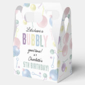 かわいいカラフルバブル子供の誕生日パーティー フェイバーボックス (オープン)