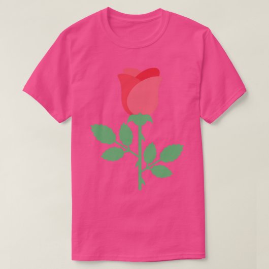 かわいいカラフルバラ Tシャツ (デザイン正面)