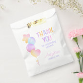かわいいカラフルバルーン子供の誕生日ありがとう フェイバーバッグ (封をした状態)