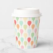かわいいカラフルバルーン子供の誕生日パーティー 紙コップ (裏面)