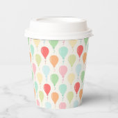 かわいいカラフルバルーン子供の誕生日パーティー 紙コップ (正面)