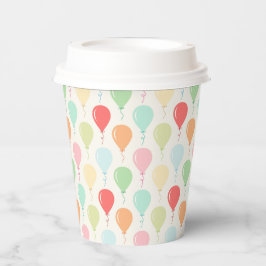 かわいいカラフルバルーン子供の誕生日パーティー 紙コップ